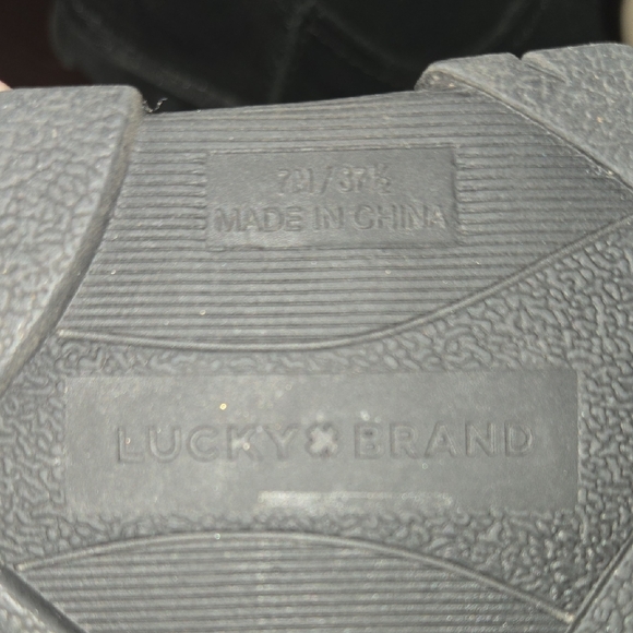 Lucky Brand Black Fuzzy Lined Boots - Picture 10 of 13